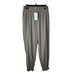 NWT Halara High Waisted Elastic Waistband Side Pocket Plain Loose Pleated Jogger